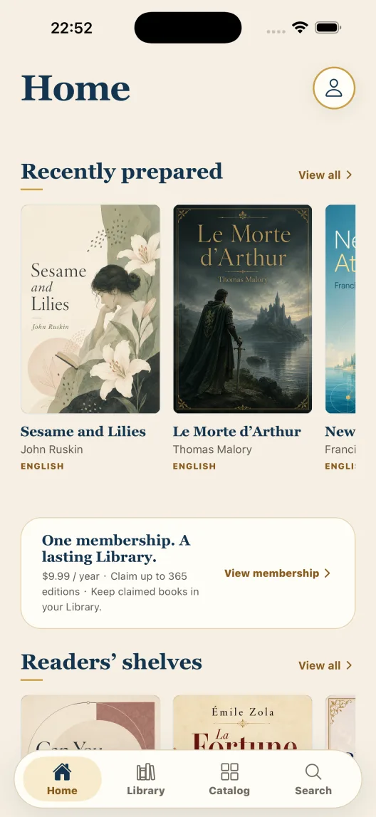 Carry your Library into quiet reading time. — BooksWhale